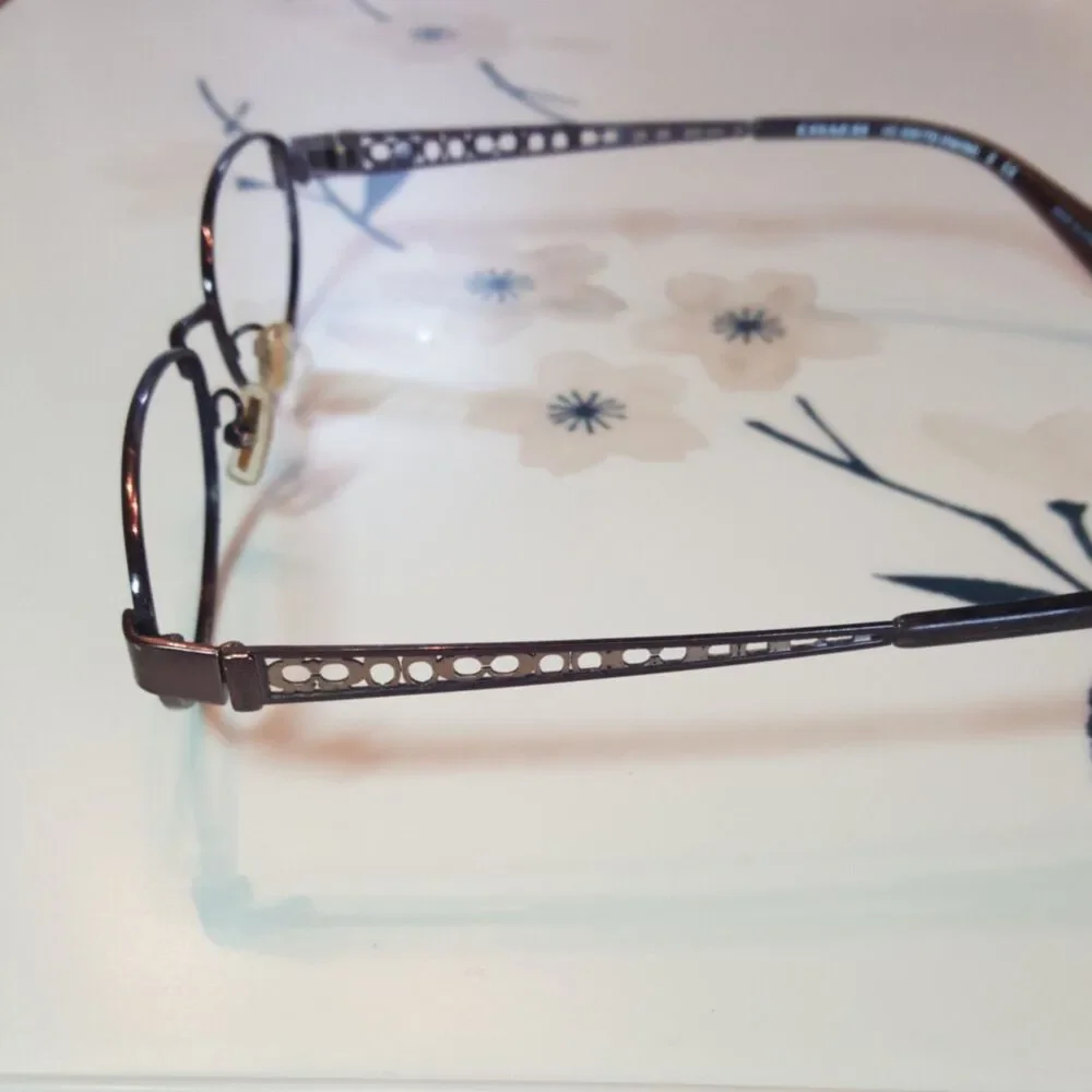 Coach hc5061td harriet titanium  9276 shiny brown Frames ONLY 53-16-140
